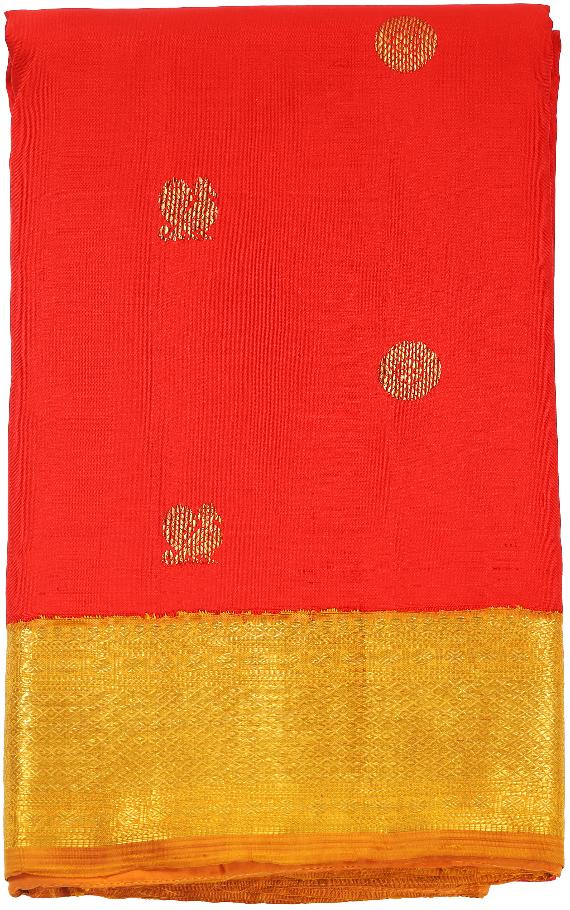 Coral and Mustard yellow korvai